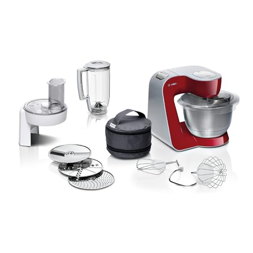 Bosch MUM58720 CreationLine Robot da cucina 1000 W, 3,9 L, rosso