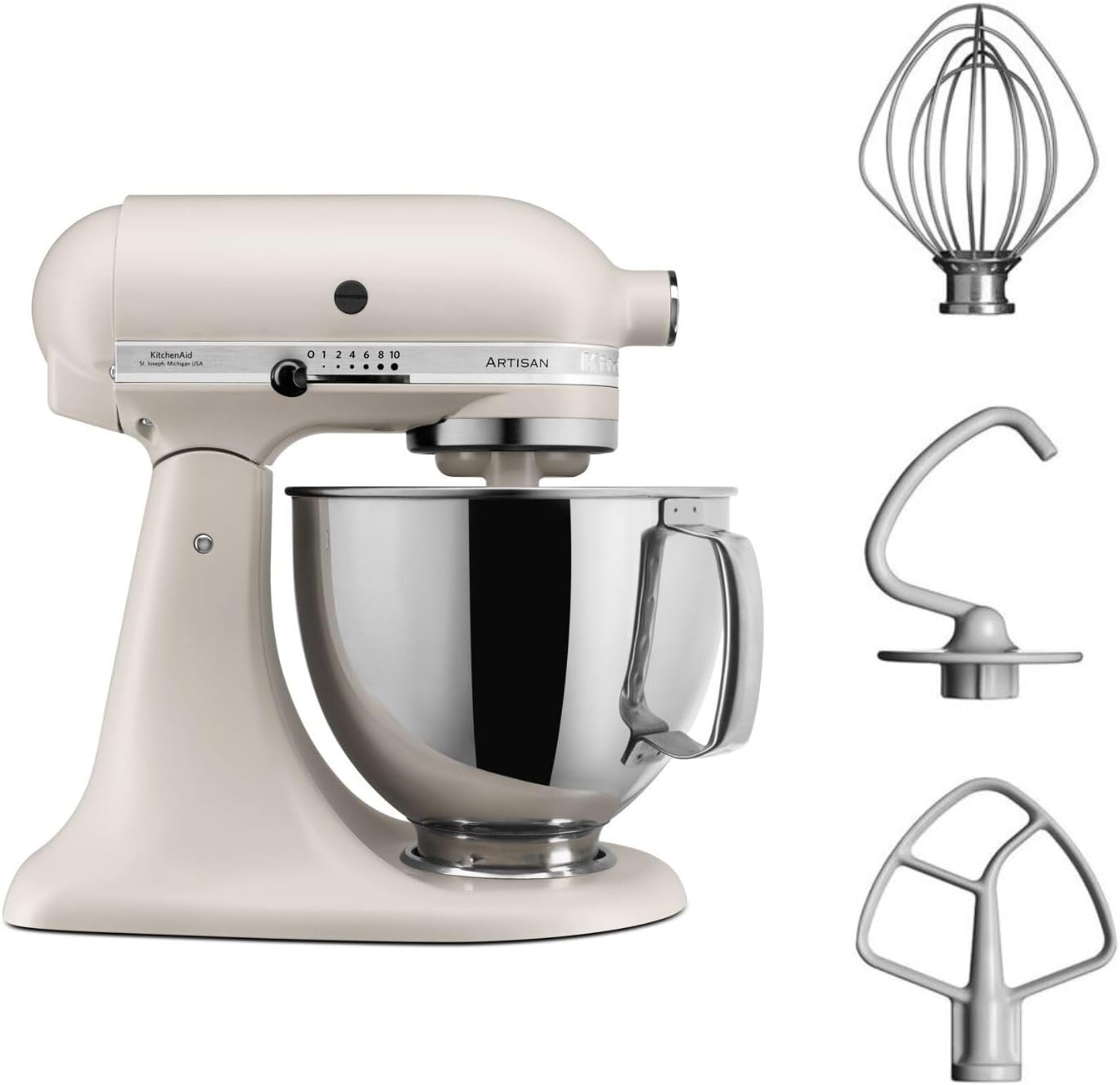 KitchenAid Artisan 5KSM125EMH Robot da cucina 4,8 L, Milkshake