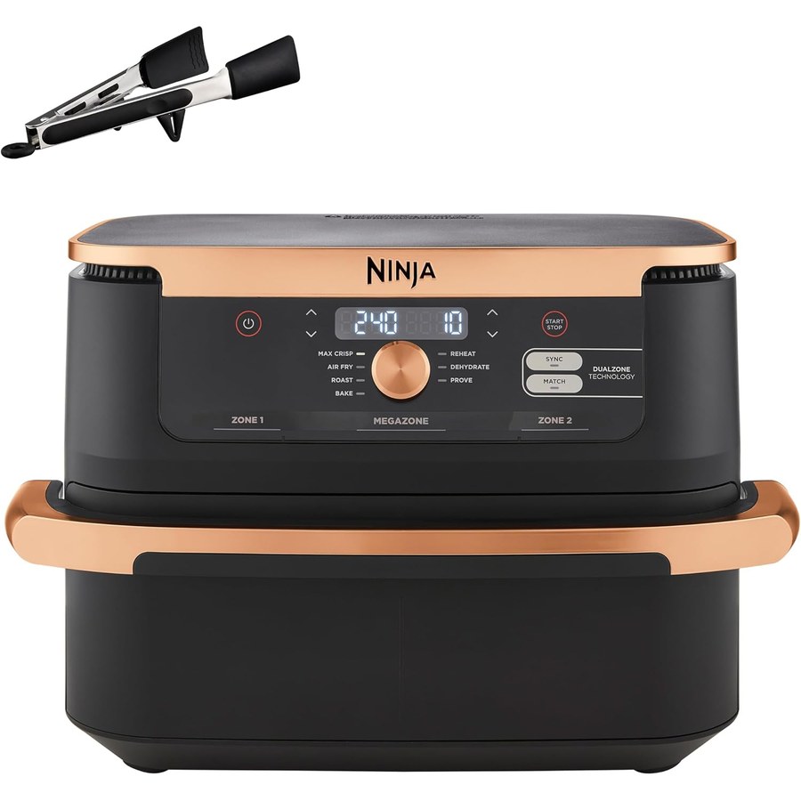 Ninja Foodi FlexDrawer AF500EUCP Friggitrice ad aria 10,4 L, rame
