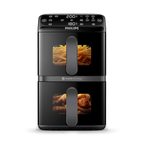 Philips Airfryer 4000 NA460 Friggitrice ad aria 10 L, 2 cestelli