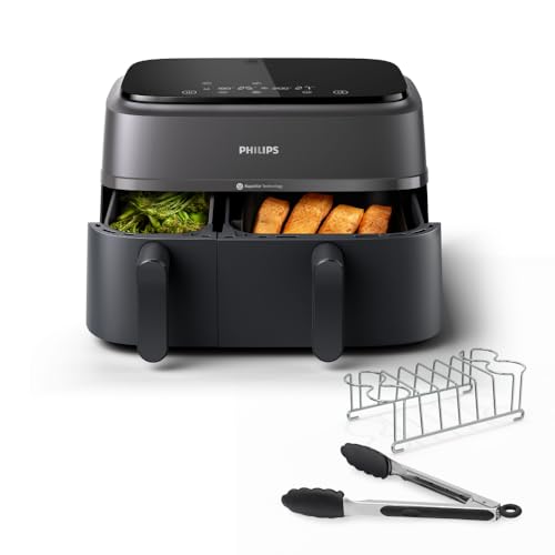 Philips Dual Basket Airfryer 3000 NA350 Friggitrice ad aria 9 L